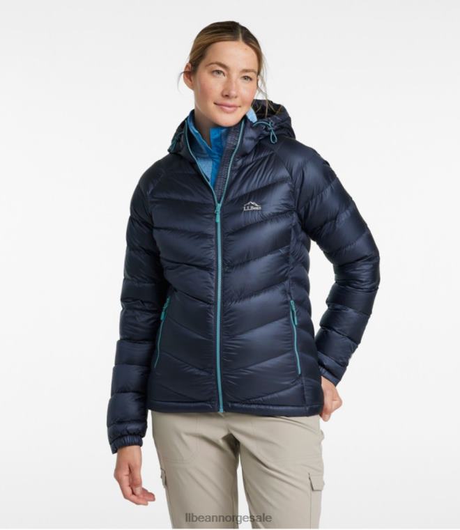 kvinner ultralett 850 dunjakke med hette 24VDH3608 L.L.Bean yttertøy felt gull