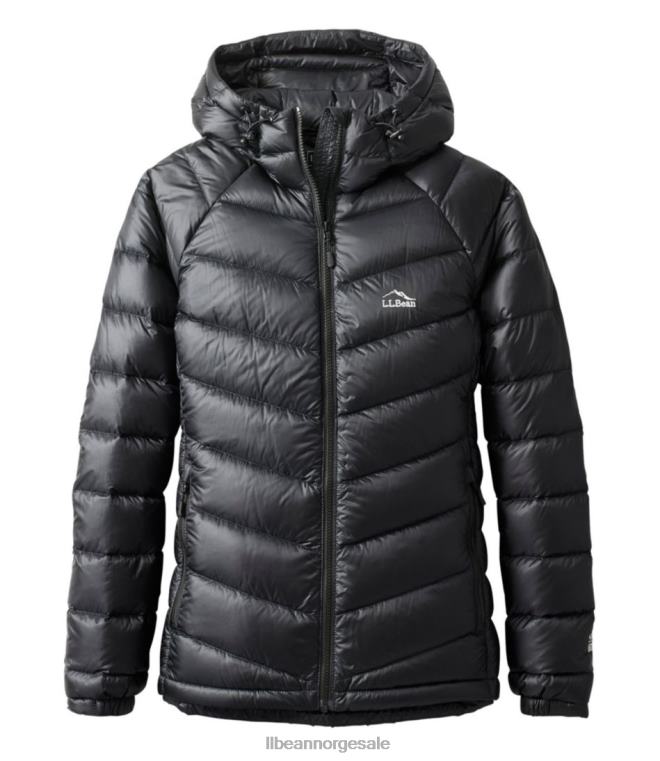 kvinner ultralett 850 dunjakke med hette 24VDH6037 L.L.Bean yttertøy svart