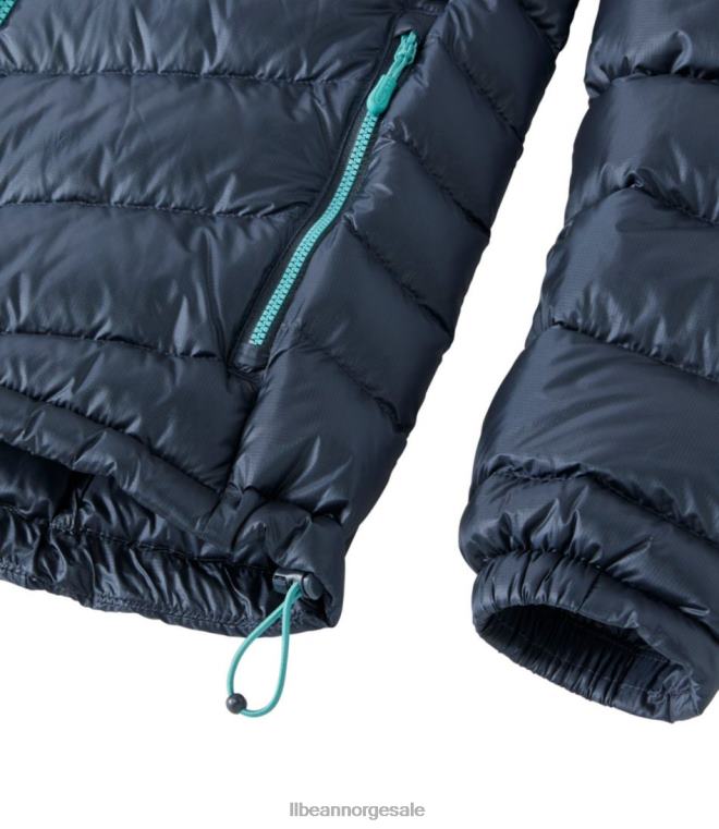 kvinner ultralett 850 dunjakke med hette 24VDH6037 L.L.Bean yttertøy svart