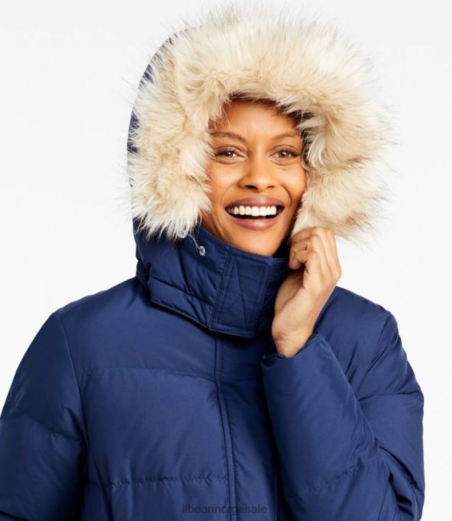 kvinner ultravarm pels 24VDH3692 L.L.Bean yttertøy svart
