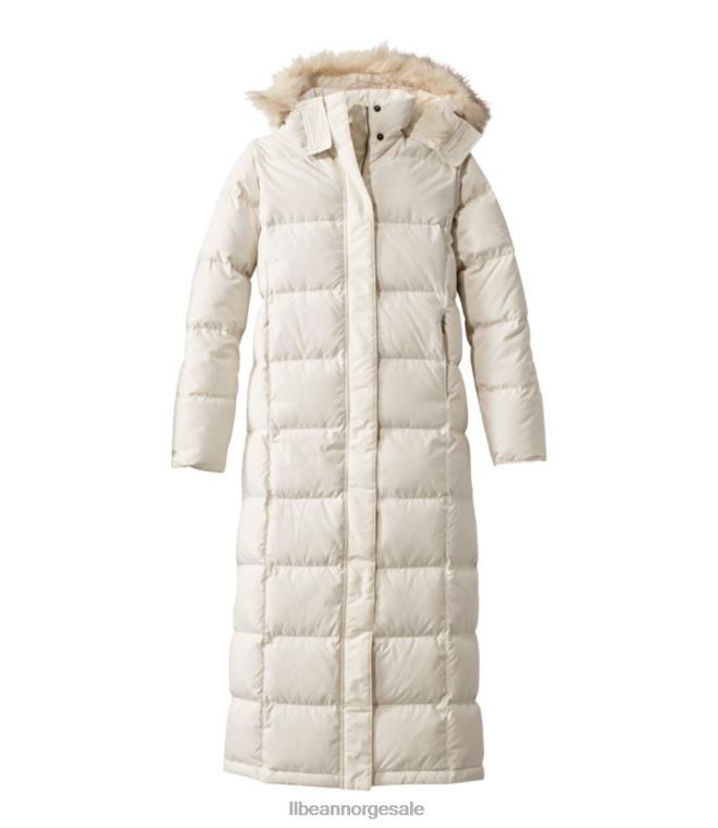 kvinner ultravarm pels 24VDH6687 L.L.Bean yttertøy papirhvit