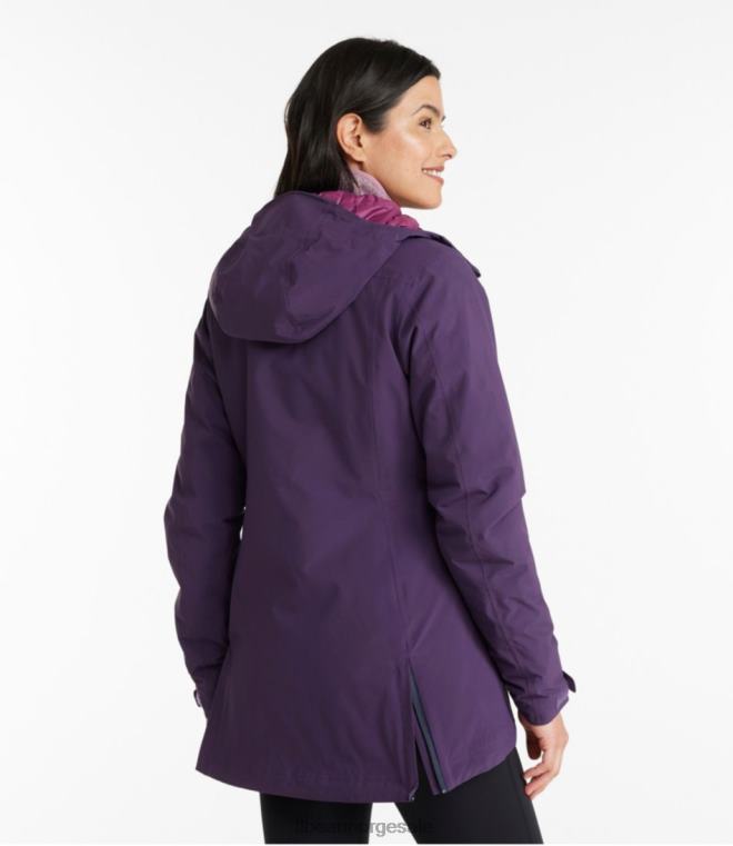 kvinner vanntett primaloft packaway jakke 24VDH5095 L.L.Bean yttertøy svart