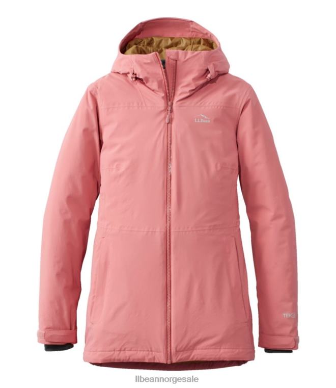 kvinner vanntett primaloft packaway jakke 24VDH6048 L.L.Bean yttertøy rose vask