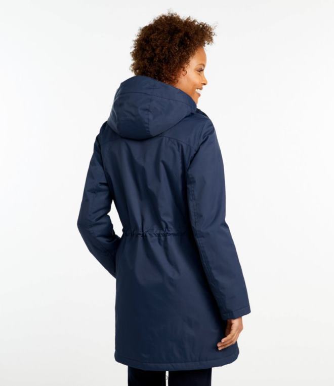 kvinner vinter varmere pels 24VDH3611 L.L.Bean yttertøy legert grå lyng