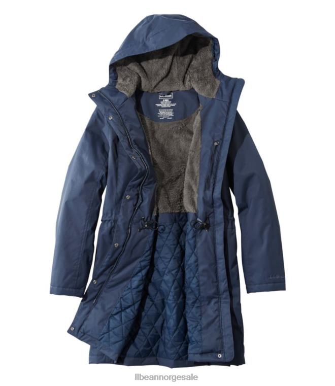 kvinner vinter varmere pels 24VDH6672 L.L.Bean yttertøy taregrønn lyng