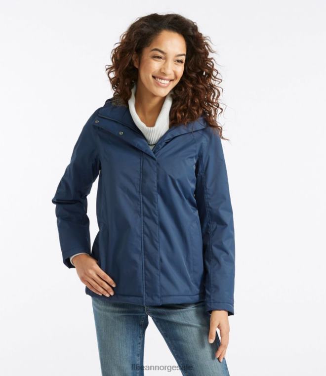 kvinner vintervarmer jakke 24VDH3626 L.L.Bean yttertøy legert grå lyng