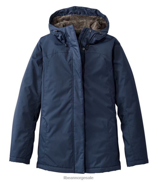kvinner vintervarmer jakke 24VDH860 L.L.Bean yttertøy nautisk marine
