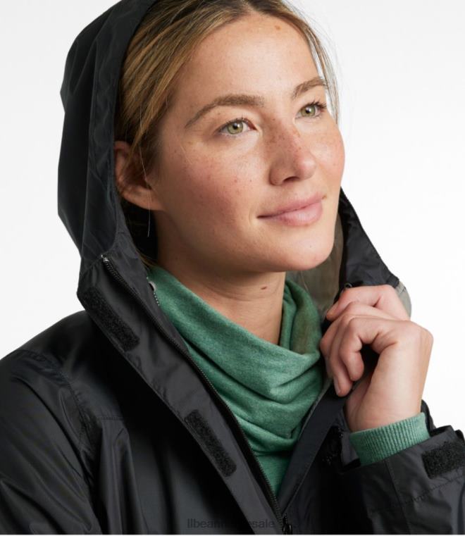 kvinner løypemodell regnfrakk 24VDH855 L.L.Bean yttertøy nautisk marine