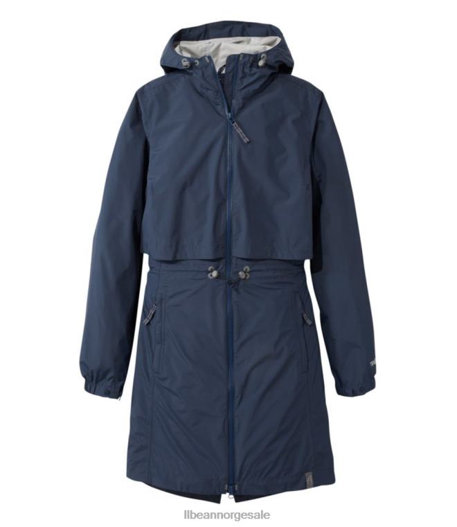 kvinner meridian regnfrakk 24VDH3605 L.L.Bean yttertøy karbon marine