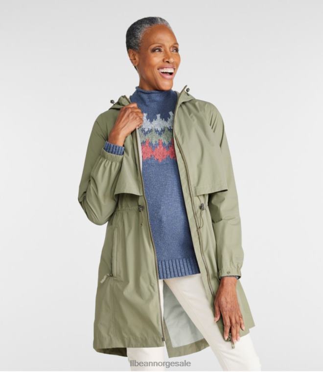 kvinner meridian regnfrakk 24VDH5077 L.L.Bean yttertøy svart