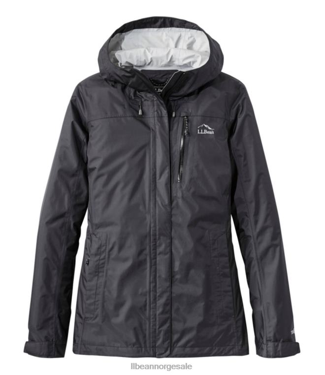 kvinner stimodell regnjakke 24VDH7041 L.L.Bean yttertøy svart