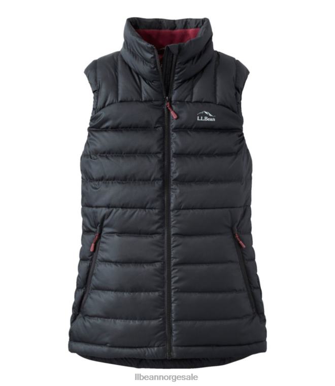 kvinner dunvest 24VDH3643 L.L.Bean yttertøy svart