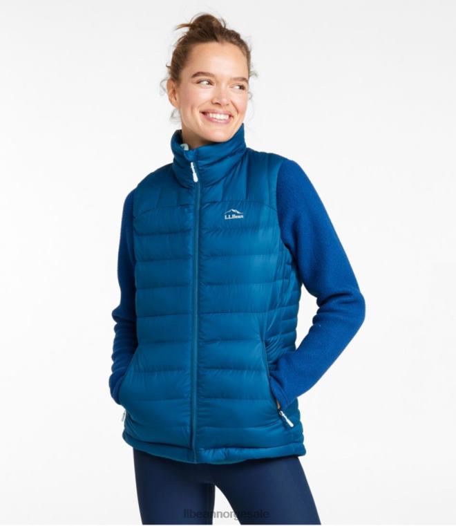 kvinner dunvest 24VDH3643 L.L.Bean yttertøy svart