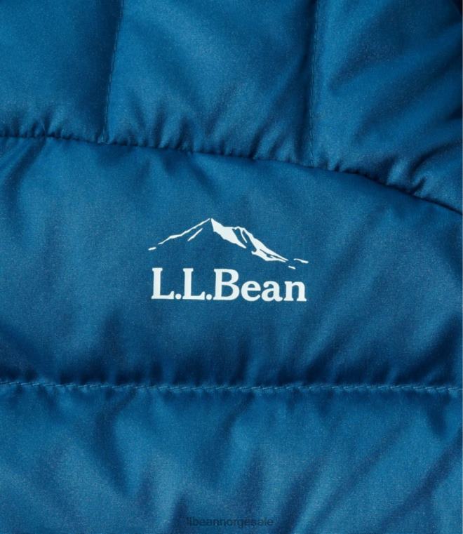 kvinner dunvest 24VDH880 L.L.Bean yttertøy mørk marinblå