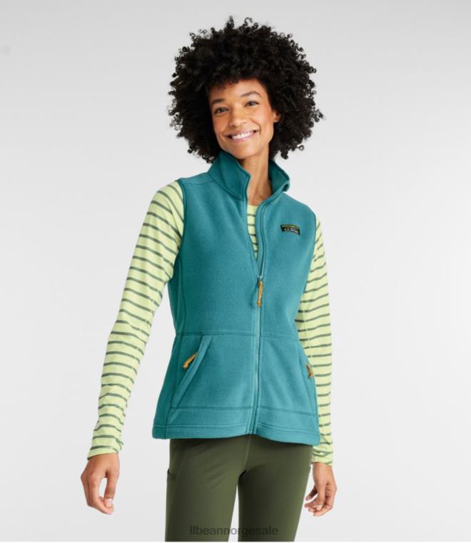 kvinner fjell klassisk fleecevest 24VDH3610 L.L.Bean yttertøy storm krikkand