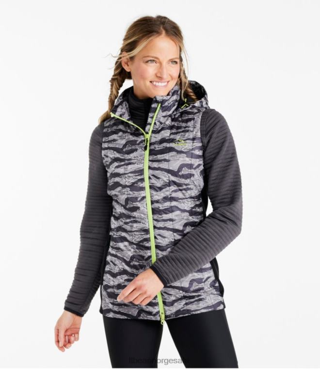 kvinner primaloft packaway lang vest 24VDH3669 L.L.Bean yttertøy karbon marine pensel camo