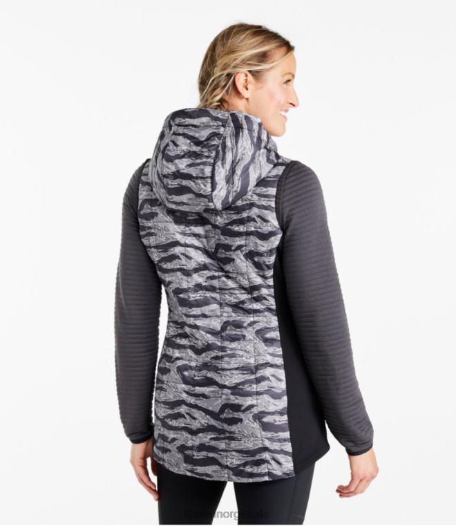 kvinner primaloft packaway lang vest 24VDH3669 L.L.Bean yttertøy karbon marine pensel camo