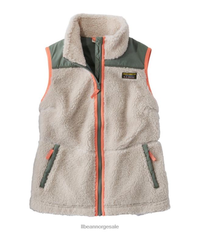kvinner sherpa fleecevest 24VDH871 L.L.Bean yttertøy kleberstein