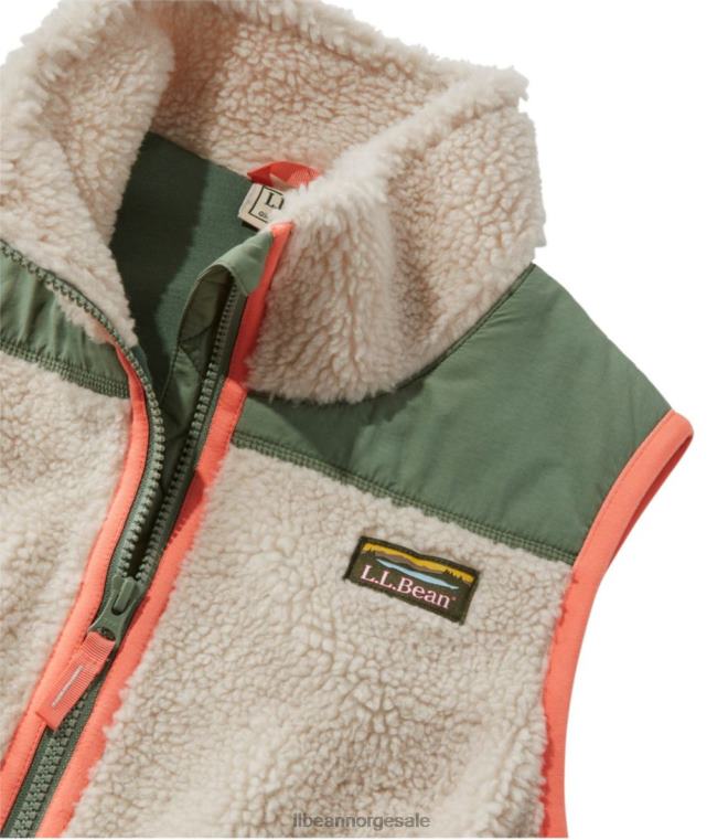 kvinner sherpa fleecevest 24VDH871 L.L.Bean yttertøy kleberstein
