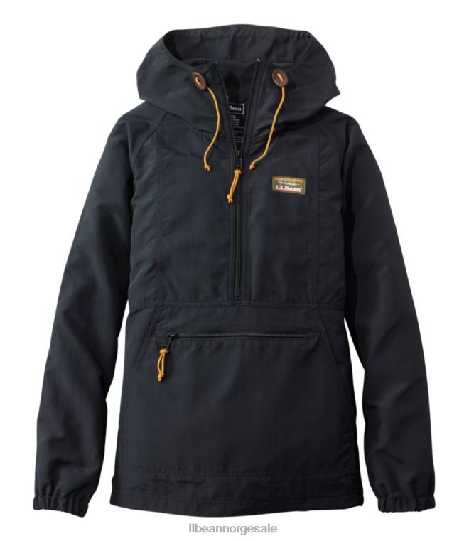 kvinner fjell klassisk anorakk 24VDH3613 L.L.Bean yttertøy svart