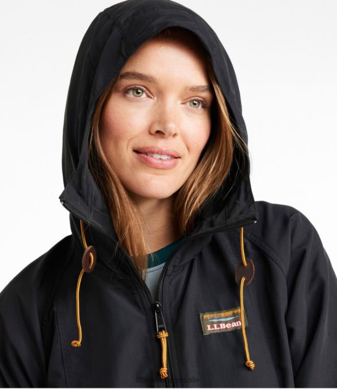 kvinner fjell klassisk anorakk 24VDH3613 L.L.Bean yttertøy svart