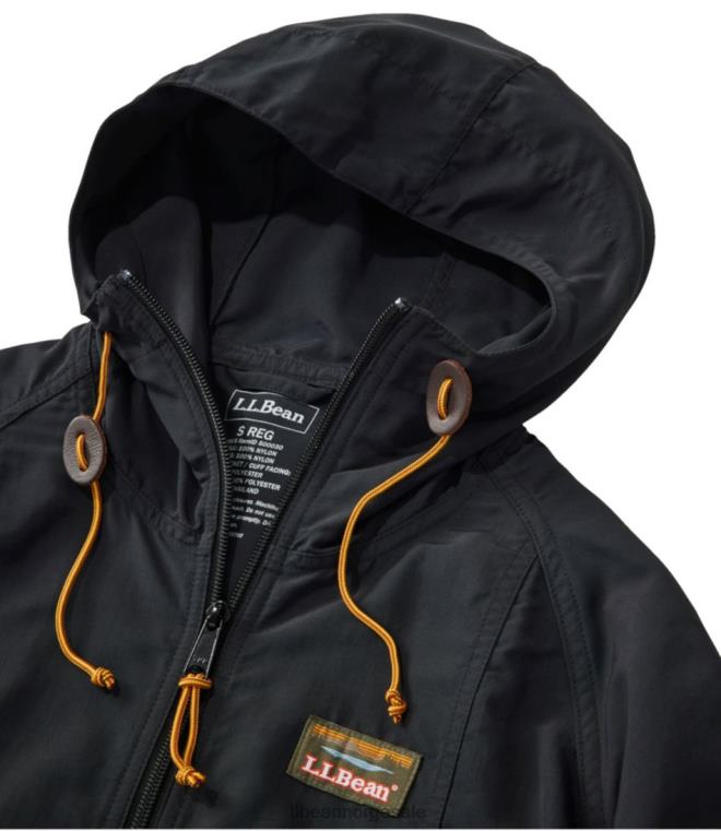 kvinner fjell klassisk anorakk 24VDH3613 L.L.Bean yttertøy svart