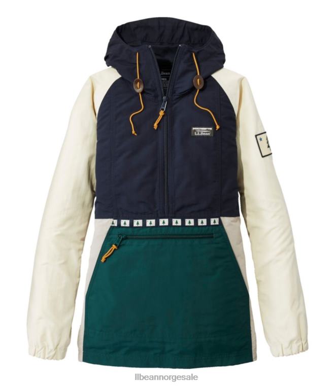 kvinner fjell klassisk anorakk 24VDH950 L.L.Bean yttertøy klassisk marine/mørk furu