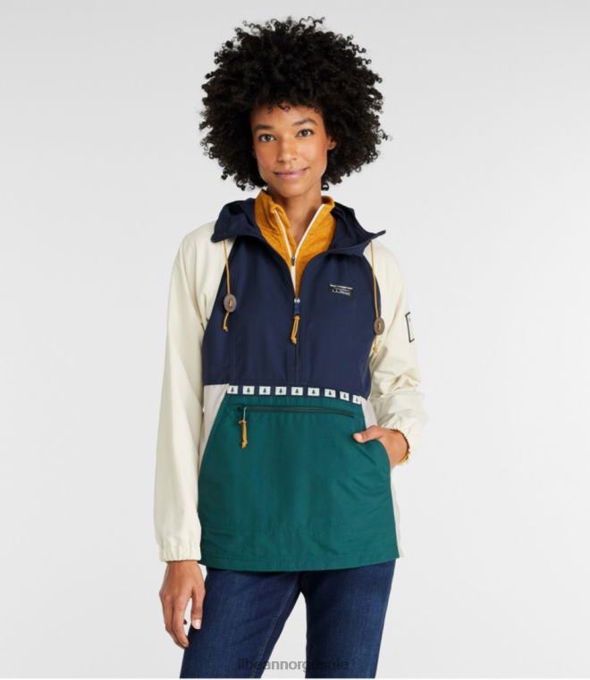 kvinner fjell klassisk anorakk 24VDH950 L.L.Bean yttertøy klassisk marine/mørk furu