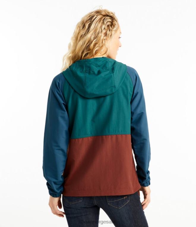 kvinner fjell klassisk jakke 24VDH5066 L.L.Bean yttertøy Bayside blå/iris lilla