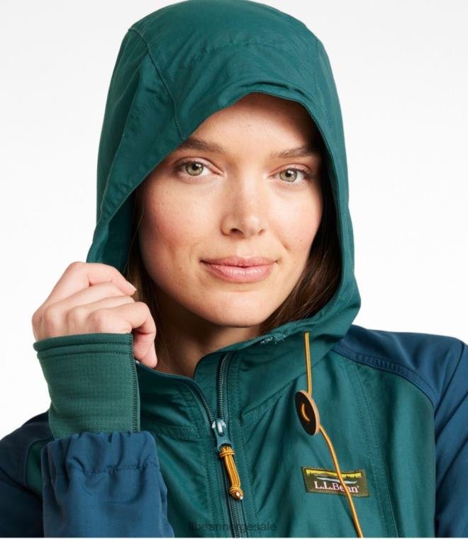 kvinner fjell klassisk jakke 24VDH5066 L.L.Bean yttertøy Bayside blå/iris lilla