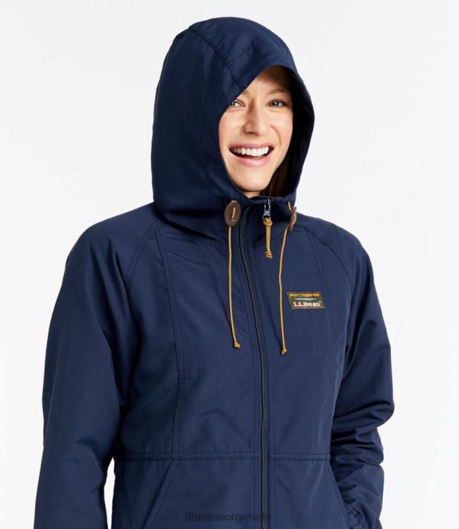 kvinner fjell klassisk jakke med full glidelås 24VDH3600 L.L.Bean yttertøy svart