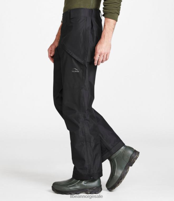 menn maine warden gore-tex bukser 24VDH1519 L.L.Bean fiske svart