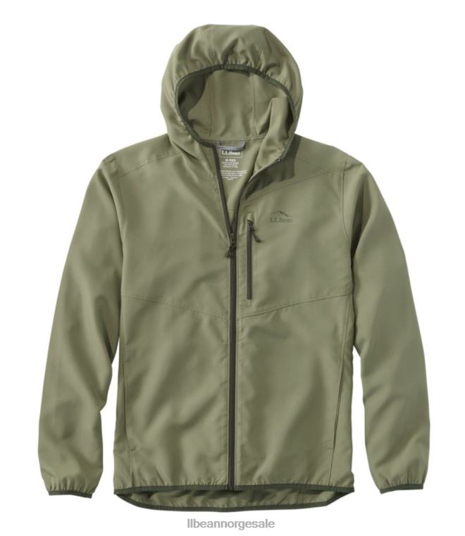 menn ingen fluesone jakke 24VDH3905 L.L.Bean fiske oliven grå