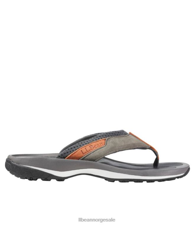 menn swift river sport flip-flops 24VDH3800 L.L.Bean fottøy mørk silt