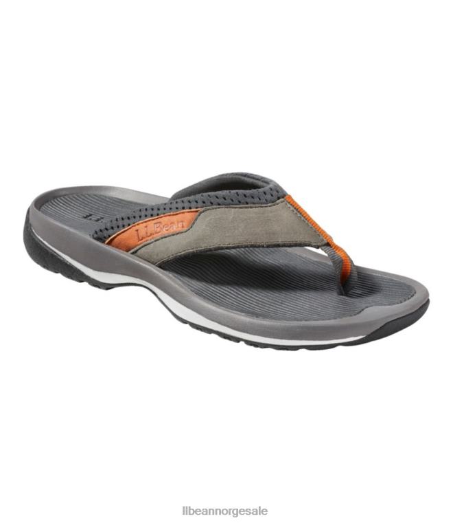 menn swift river sport flip-flops 24VDH3800 L.L.Bean fottøy mørk silt