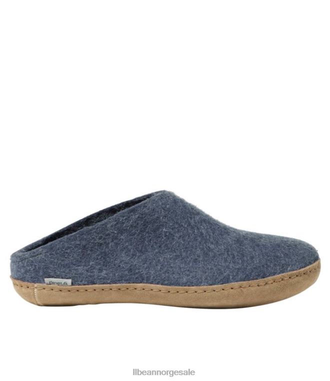 menn glerups ulltøfler 24VDH6109 L.L.Bean fottøy denim