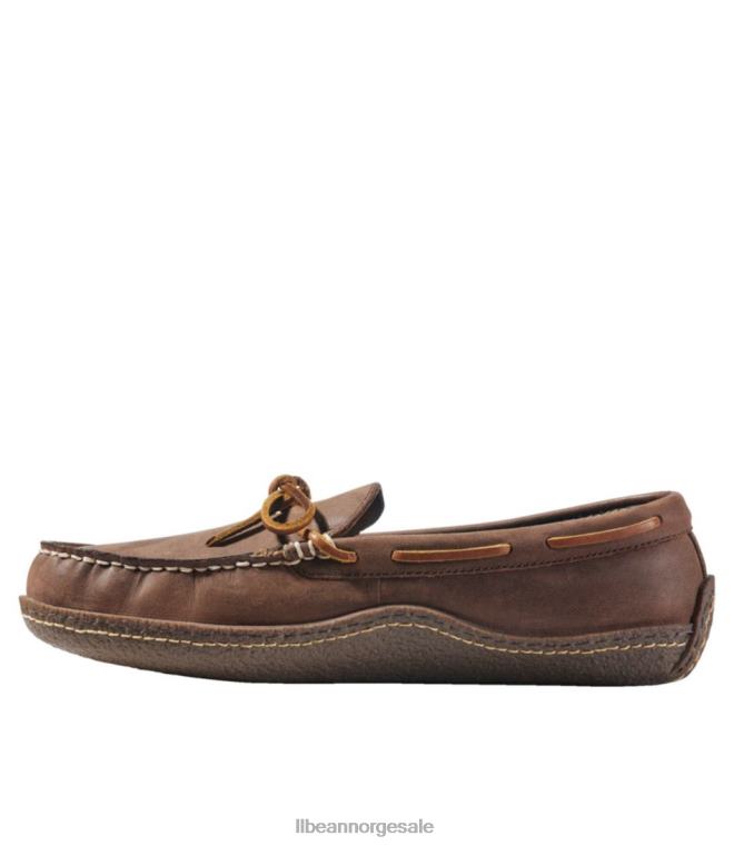 menn håndsydde tøfler 24VDH3709 L.L.Bean fottøy brun