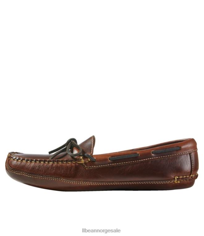 menn skinntøfler med dobbel såle 24VDH969 L.L.Bean x Double L fottøy brun