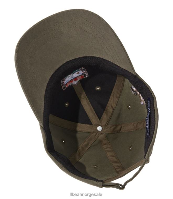 menn maine innlandsfisker og dyreliv baseball cap 24VDH138 L.L.Bean tilbehør oliven
