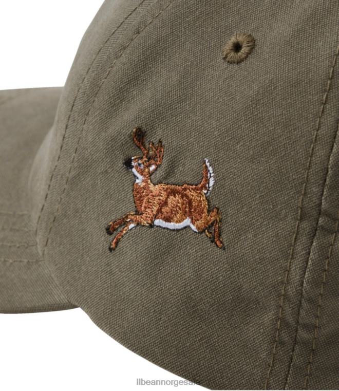 menn maine innlandsfisker og dyreliv baseball cap 24VDH138 L.L.Bean tilbehør oliven