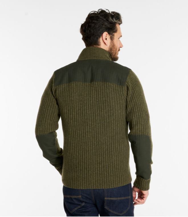 menn commando genser med full glidelås herre 24VDH6142 L.L.Bean utendørs utstyr svart