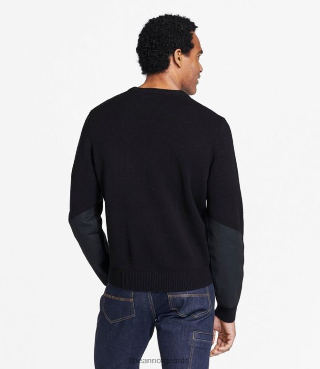 menn maine guide merino genser 24VDH1242 L.L.Bean utendørs utstyr vintage oliven