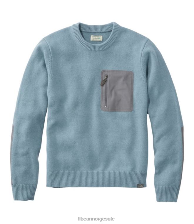 menn maine guide merino genser 24VDH6712 L.L.Bean utendørs utstyr skifer