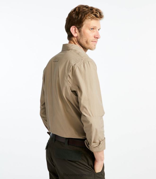 menn feltskjorte 24VDH1547 L.L.Bean x Double L utendørs utstyr aske