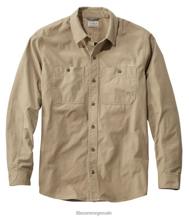 menn feltskjorte 24VDH3998 L.L.Bean x Double L utendørs utstyr mørk drivved