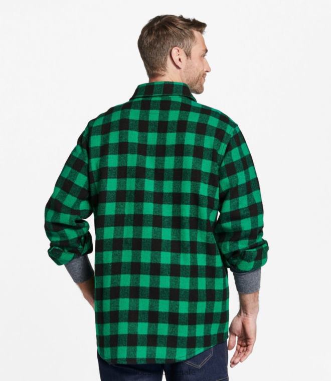 menn maine guide skjorte 24VDH4053 L.L.Bean utendørs utstyr kobolt/svart
