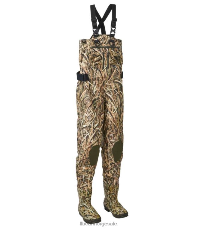 menn apex waterfowl bootfoot waders med super søm teknologi 24VDH1537 L.L.Bean utendørs utstyr mosete eik skygge gressblader