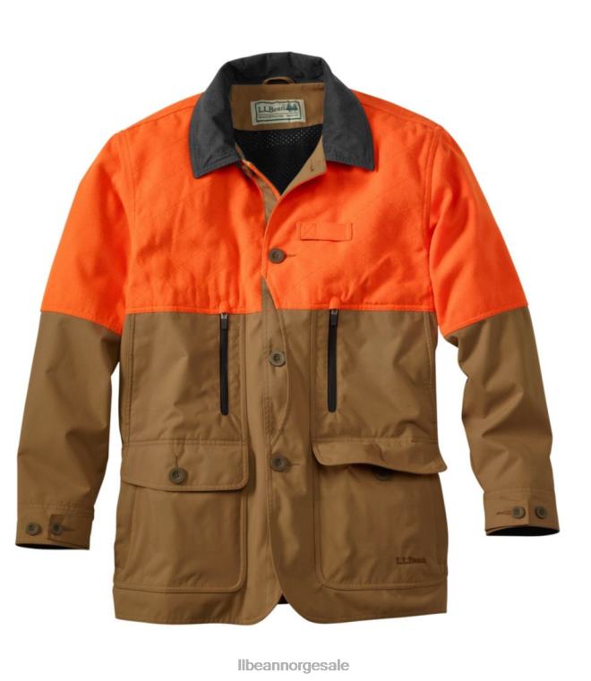 menn oppland jeger felt frakk 24VDH941 L.L.Bean utendørs utstyr briar/jeger oransje