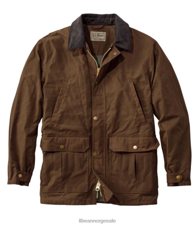 menn opplandskåpe i vokset bomull 24VDH952 L.L.Bean x Double L utendørs utstyr lønnebrun