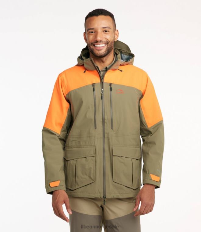 menn tek upland vanntett jakke 24VDH932 L.L.Bean utendørs utstyr aske/mørk sopp